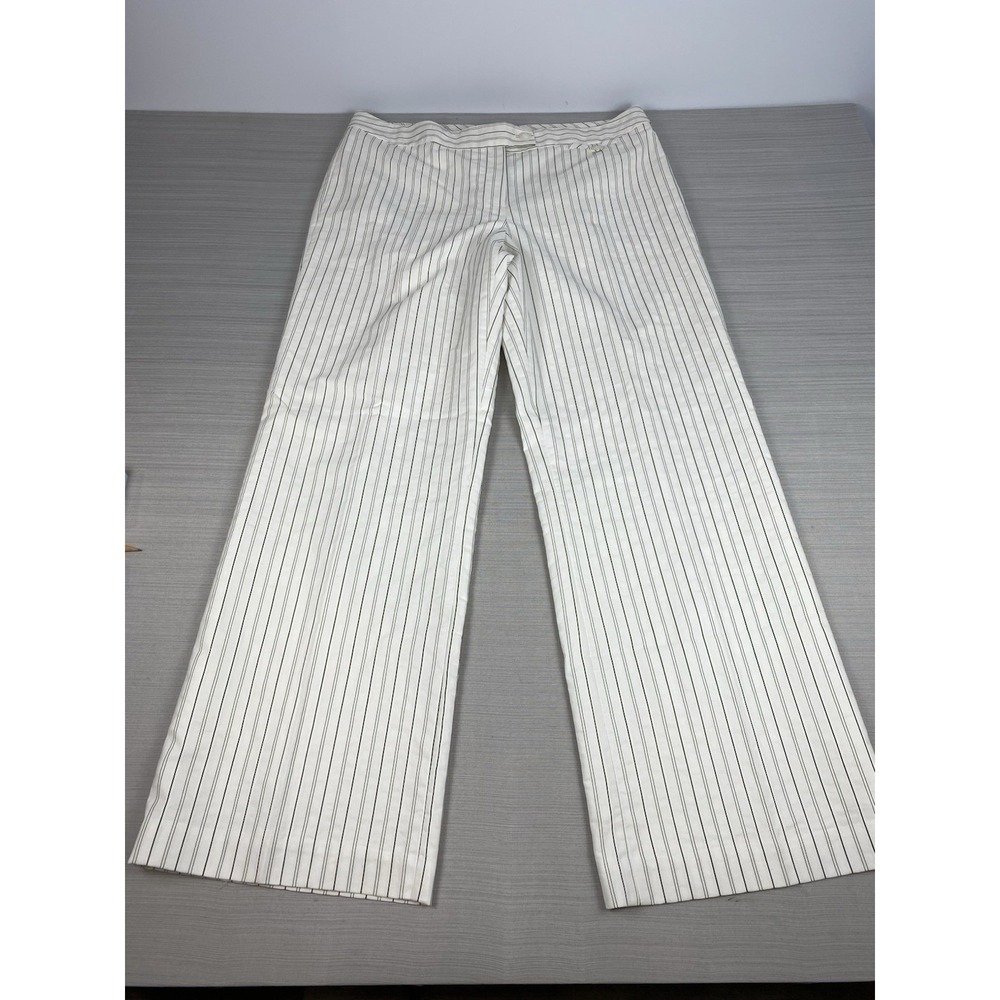 Alfani Women's Size 16 White Pin Striped Dress Pants